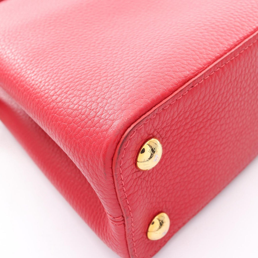 Louis Vuitton Red Color Sacrlet Leather Handbag (Pre-Owned)