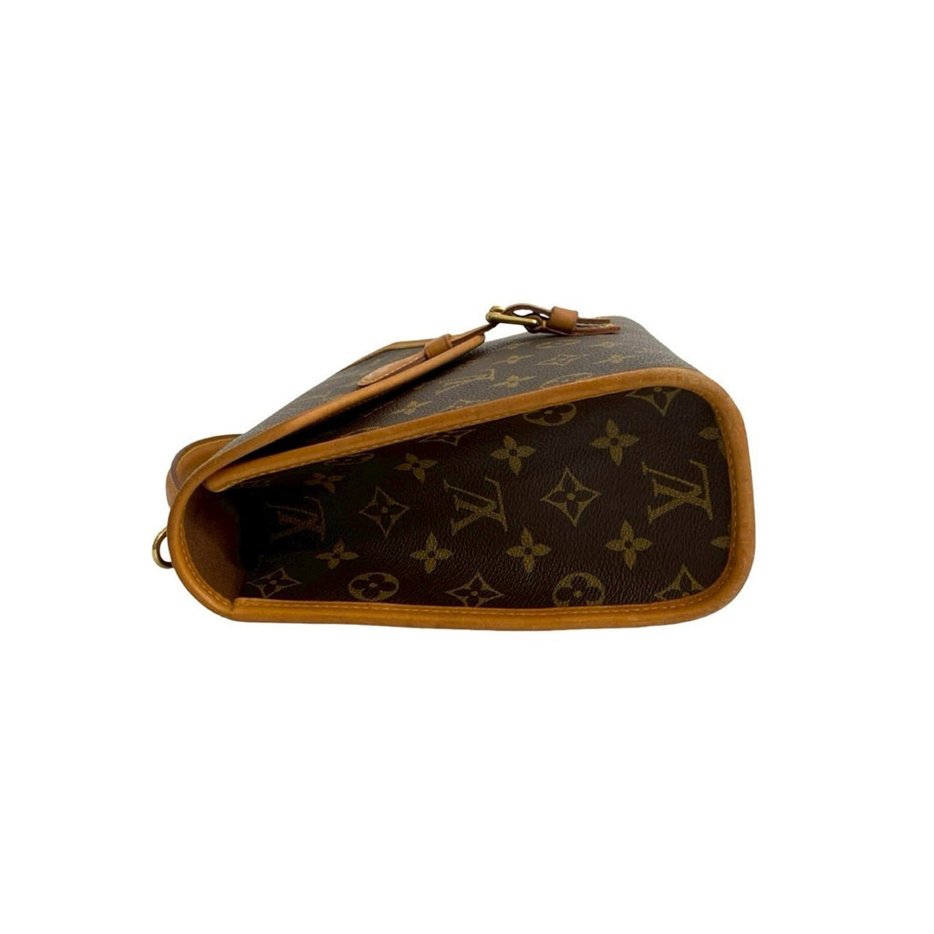 Louis Vuitton Brown Leather Pvc Handbag Shoulder Bag (Pre-Owned)