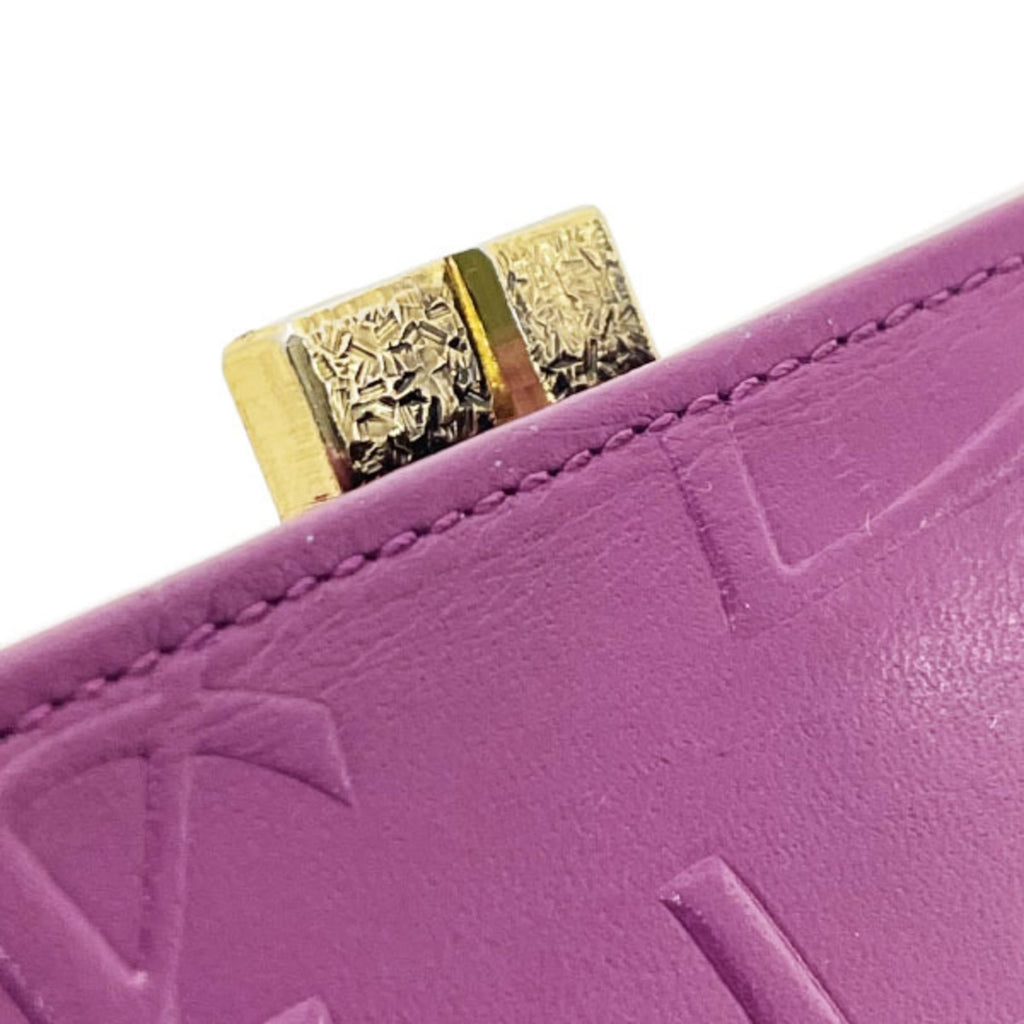 Yves Saint Laurent Purple Leather Wallet (Bi-Fold) (Pre-Owned)
