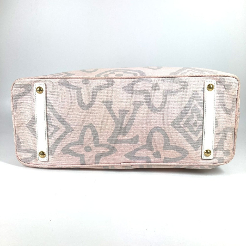 Louis Vuitton Pink Canvas Leather Boston Bag Shoulder Bag Tote Bag (Pre-Owned)