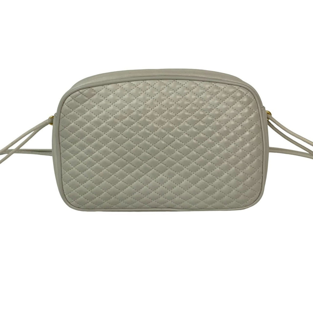 Yves Saint Laurent Gray Leather Pochette Shoulder Bag (Pre-Owned)