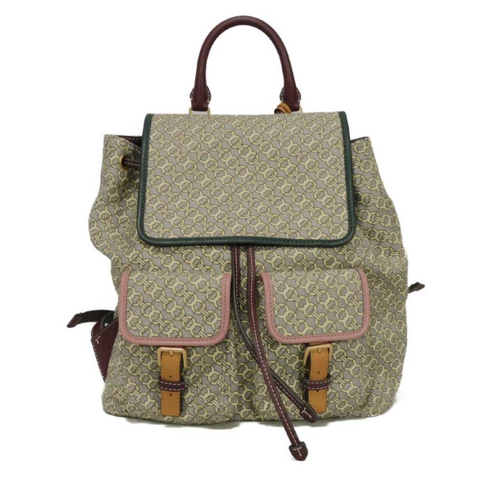 Tory Burch Multi-Color Cotton Backpack (Pre-Owned)