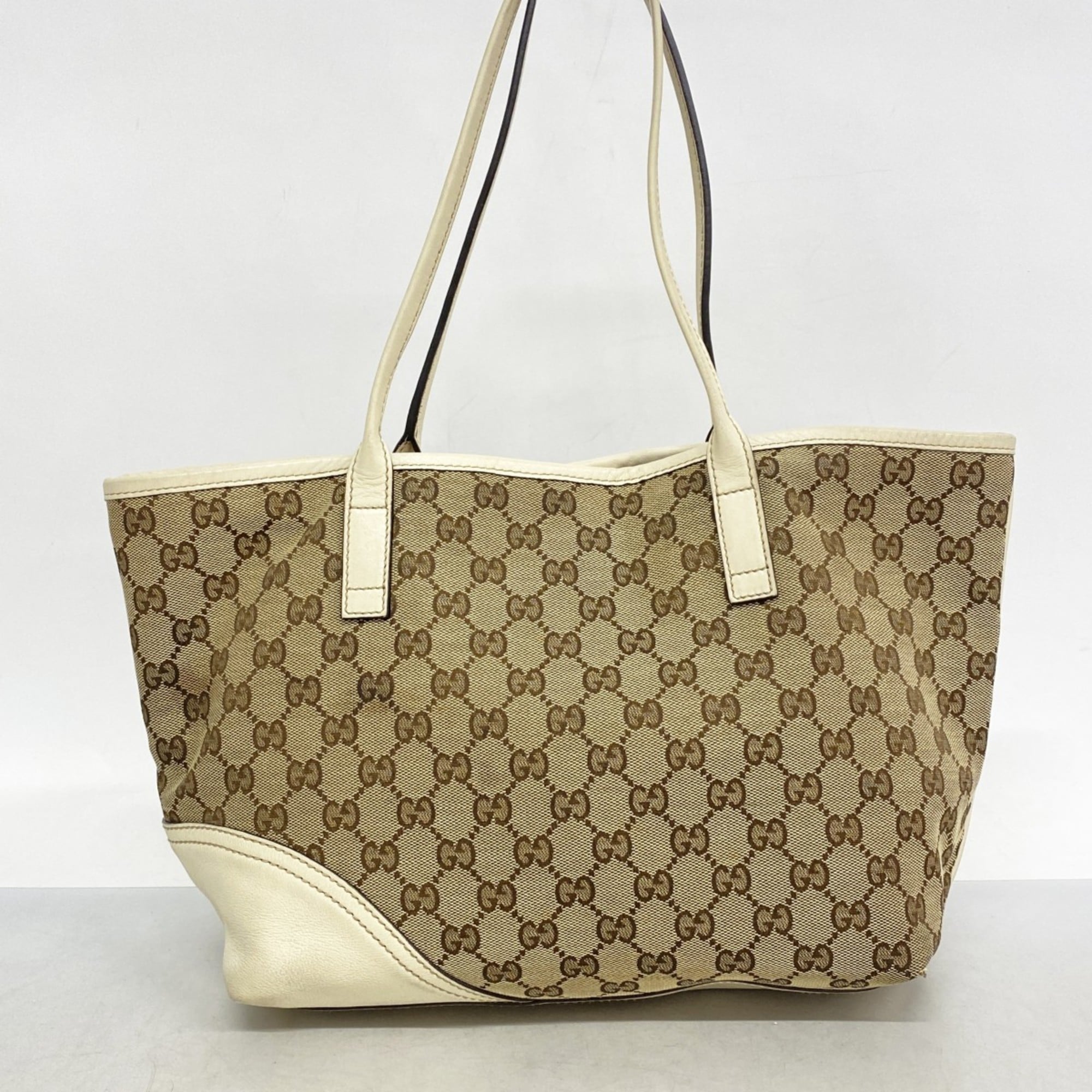 Gucci Brown Canvas Tote Bag (Pre-Owned)
