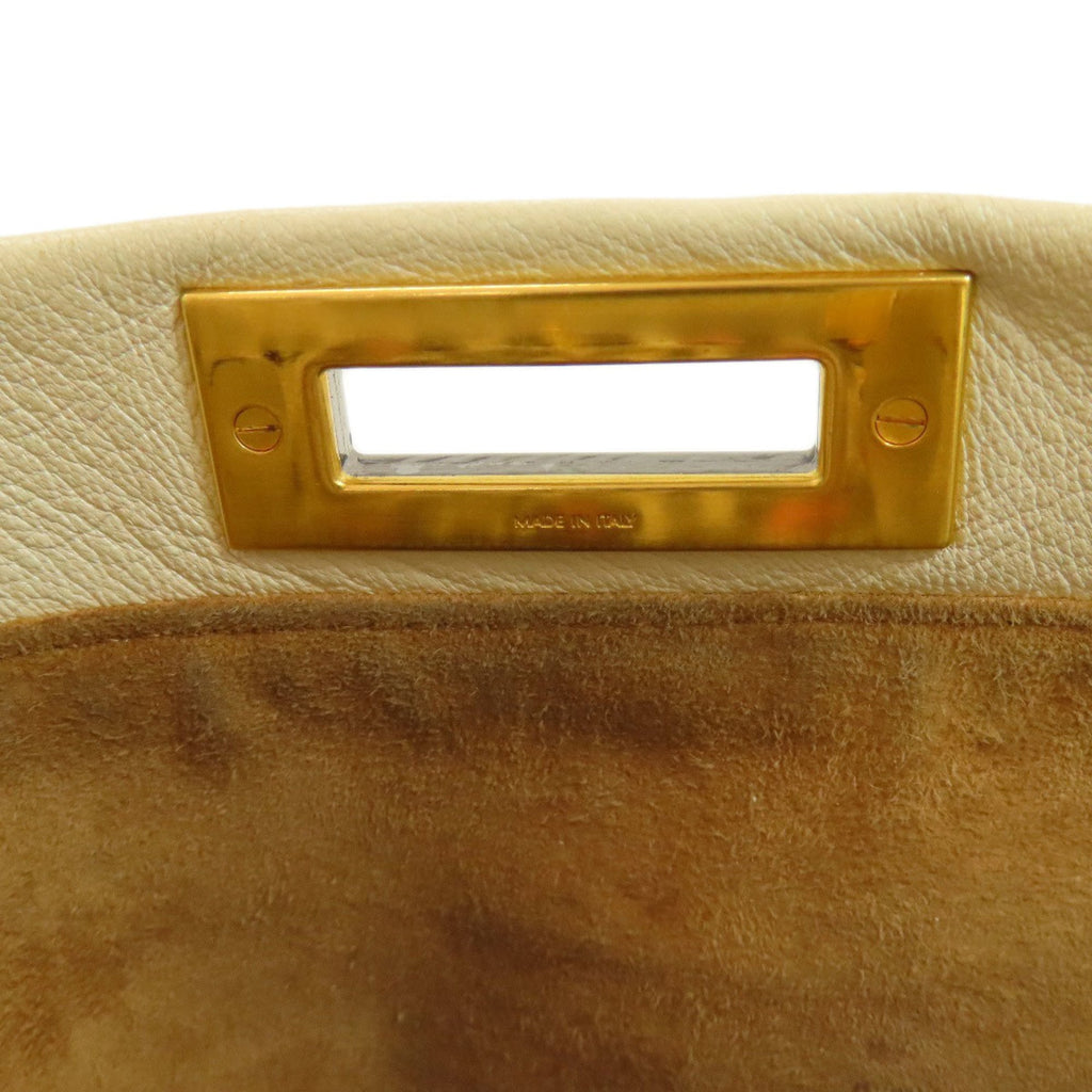 Fendi White Leather Handbag (Pre-Owned)