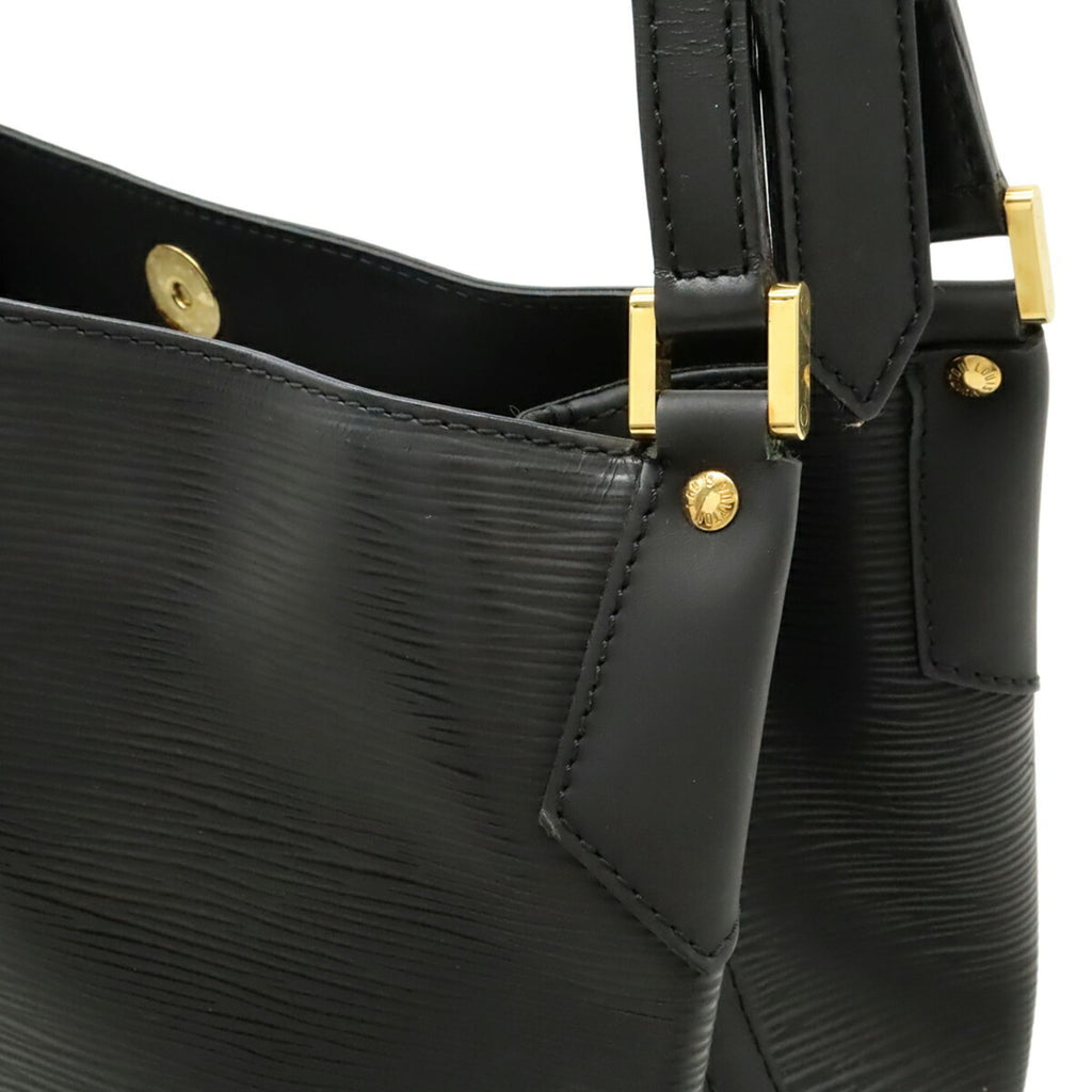 Louis Vuitton Black Noir Epi Leather Shoulder Bag (Pre-Owned)