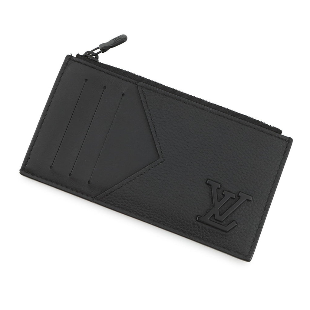 Louis Vuitton Black Noir Leather Coin Purse/Coin Case (Pre-Owned)