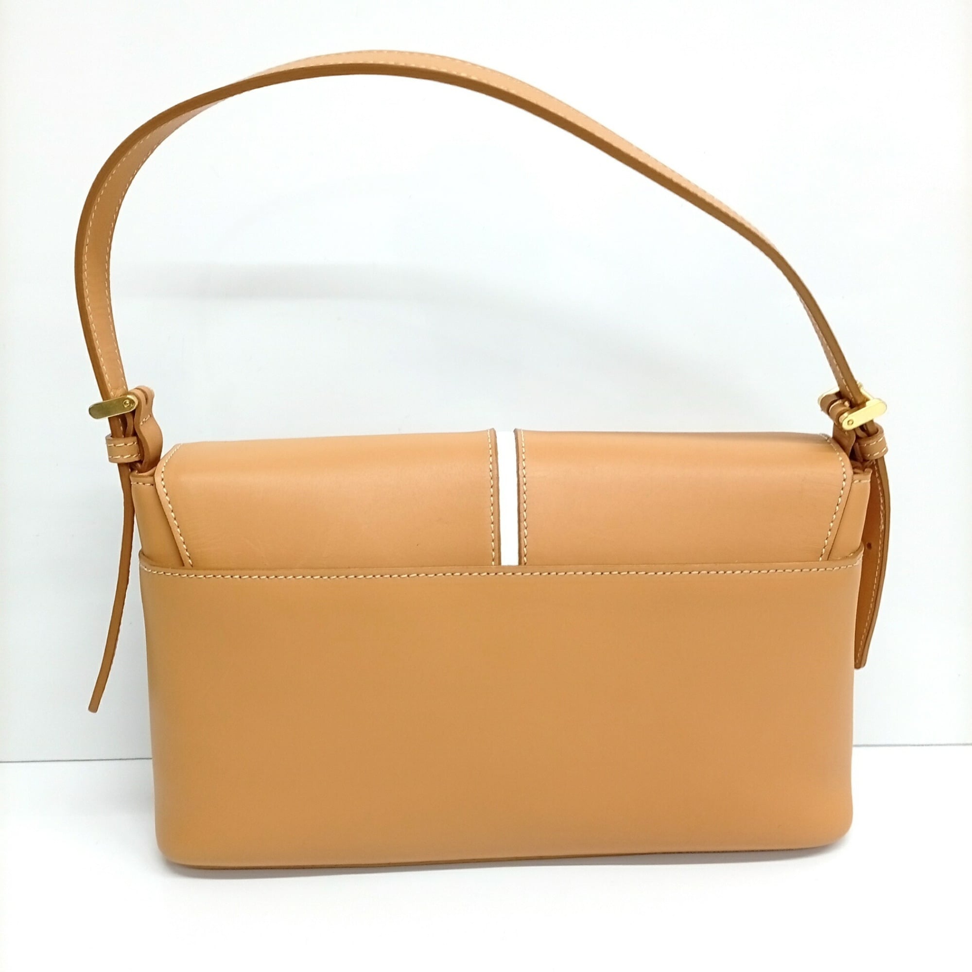 Burberry Beige Leather Shoulder Bag (Pre-Owned)