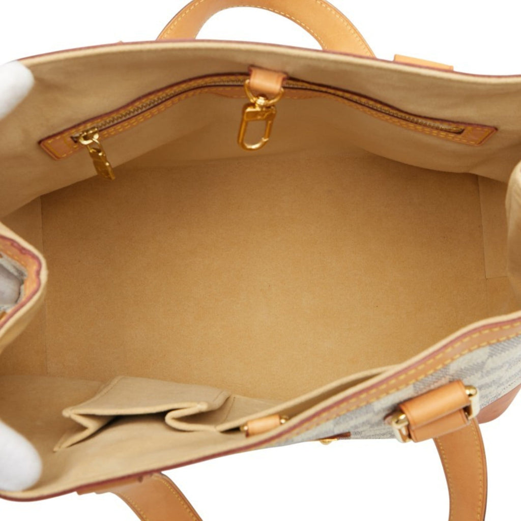 Louis Vuitton White Pvc Leather Handbag (Pre-Owned)