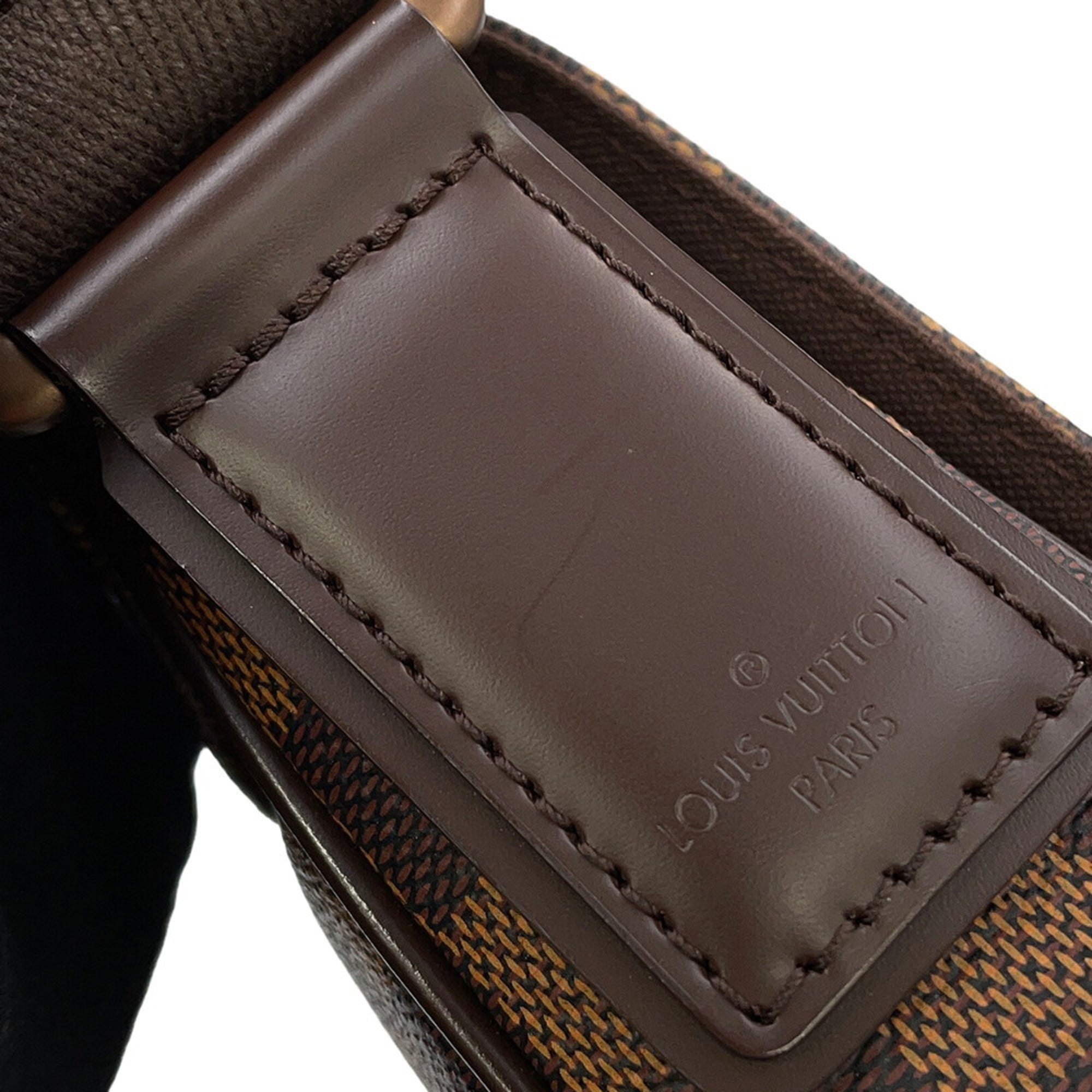 Louis Vuitton Damier Brown Damier Canvas Ebene Shoulder Bag (Pre-Owned)