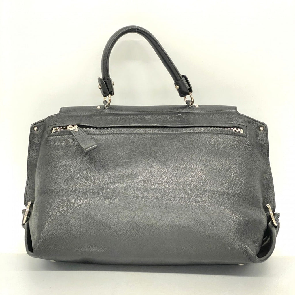 Salvatore Ferragamo Black Leather Handbag (Pre-Owned)