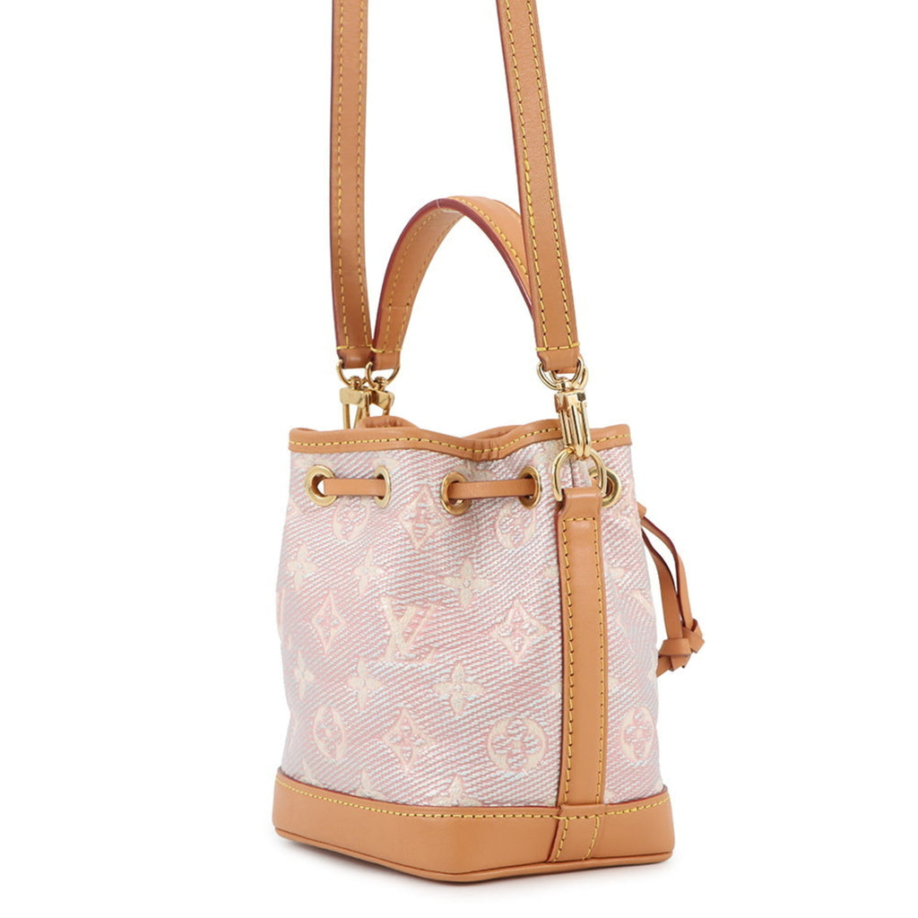 Louis Vuitton Monogram Pink Jacquard Handbag Shoulder Bag (Pre-Owned)