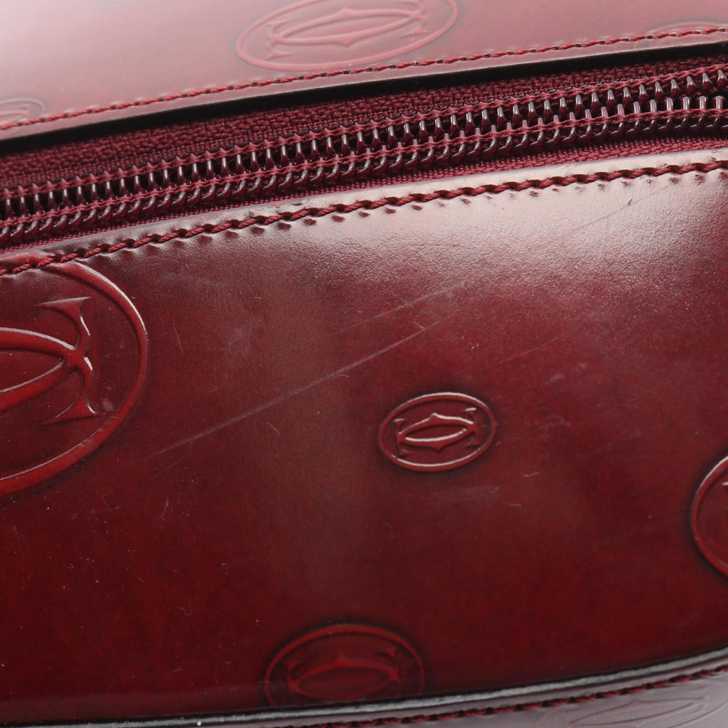 Cartier Bordeaux Leather Backpack (Pre-Owned)
