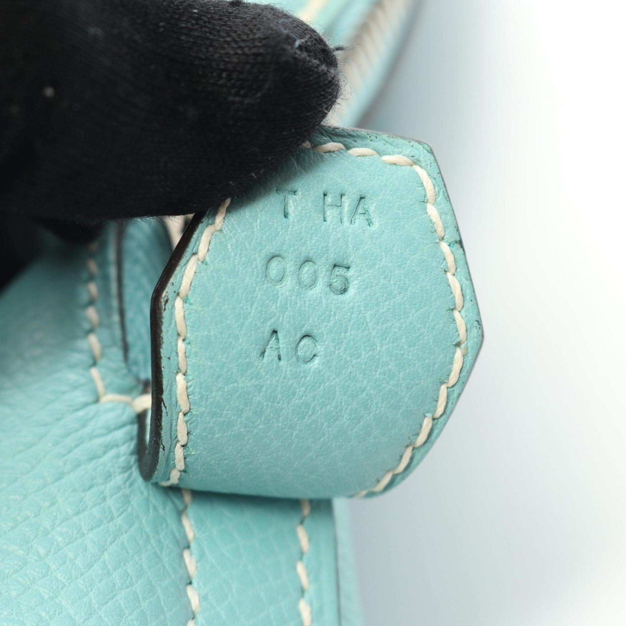 Hermes Blue Epsom Leather Handbag (Pre-Owned)