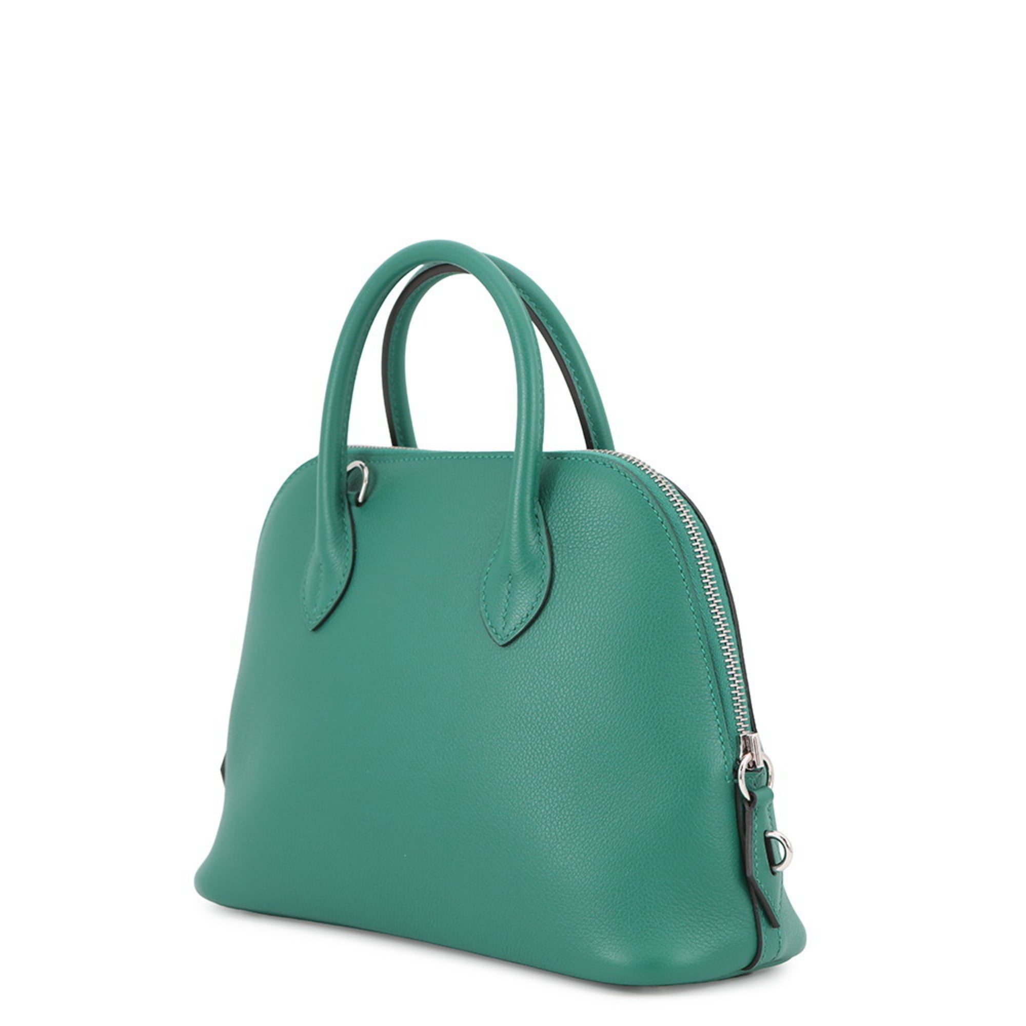 Hermes Bolide Vert Leather Handbag (Pre-Owned)