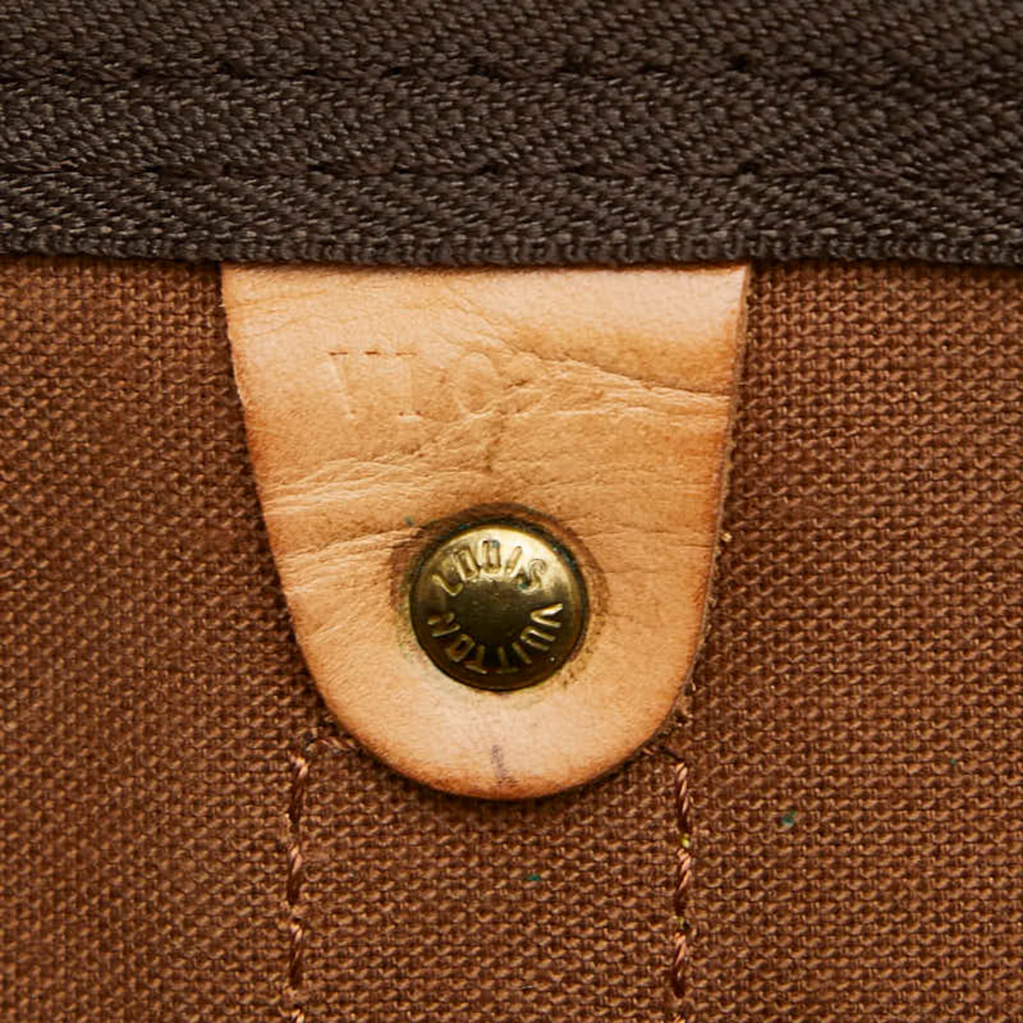 Louis Vuitton Brown Pvc Leather Boston Bag (Pre-Owned)