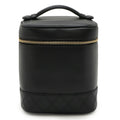 Chanel Black Leather Handbag Pouch Vanity Bag (Pre-Owned)