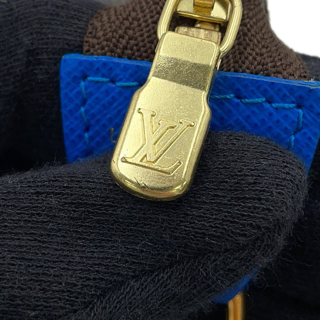 Louis Vuitton Monogram Blue Monogram Pochette Pouch (Pre-Owned)