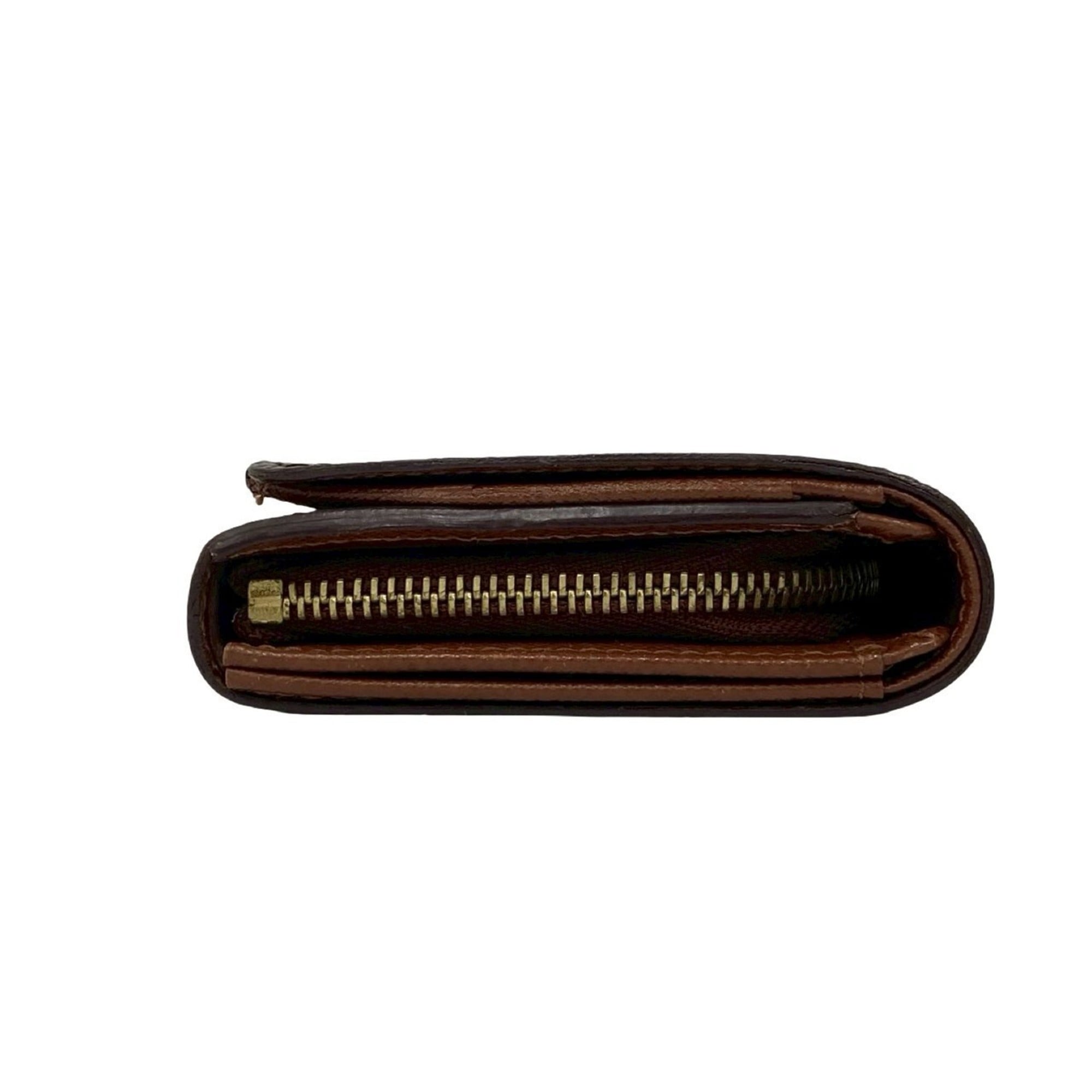 Louis Vuitton Brown Leather Pvc Wallet (Bi-Fold) (Pre-Owned)