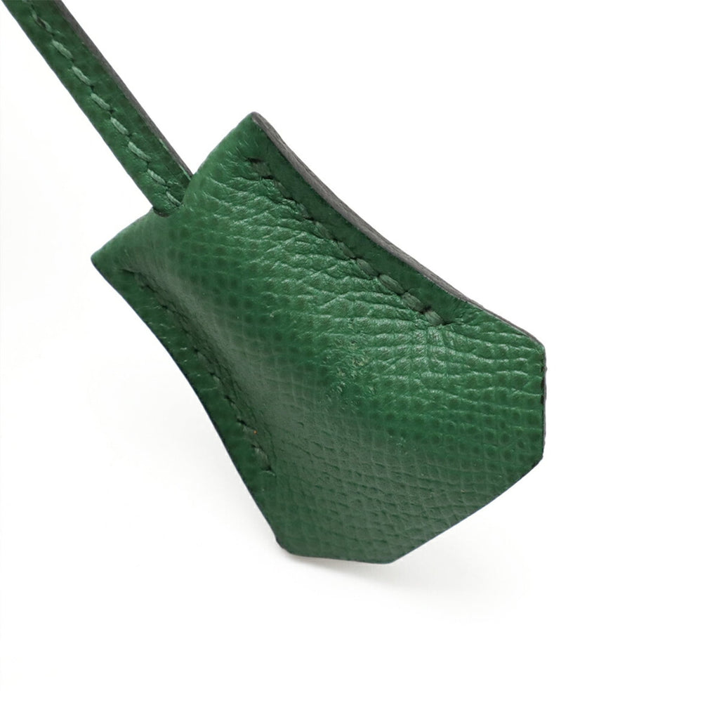Hermes Green Courchevel Leather Clutch Bag (Pre-Owned)