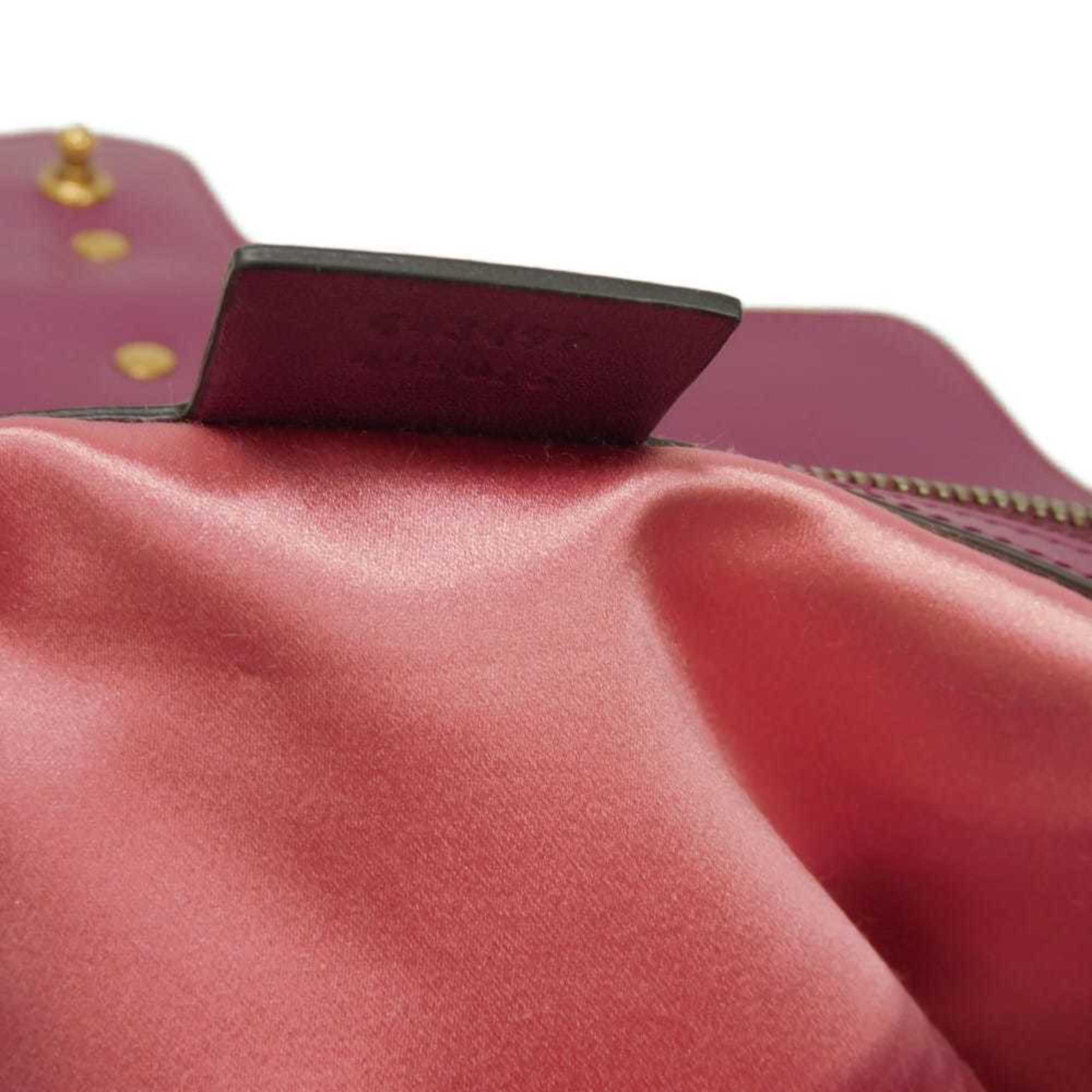 Gucci Purple Velvet Shoulder Bag (Pre-Owned)