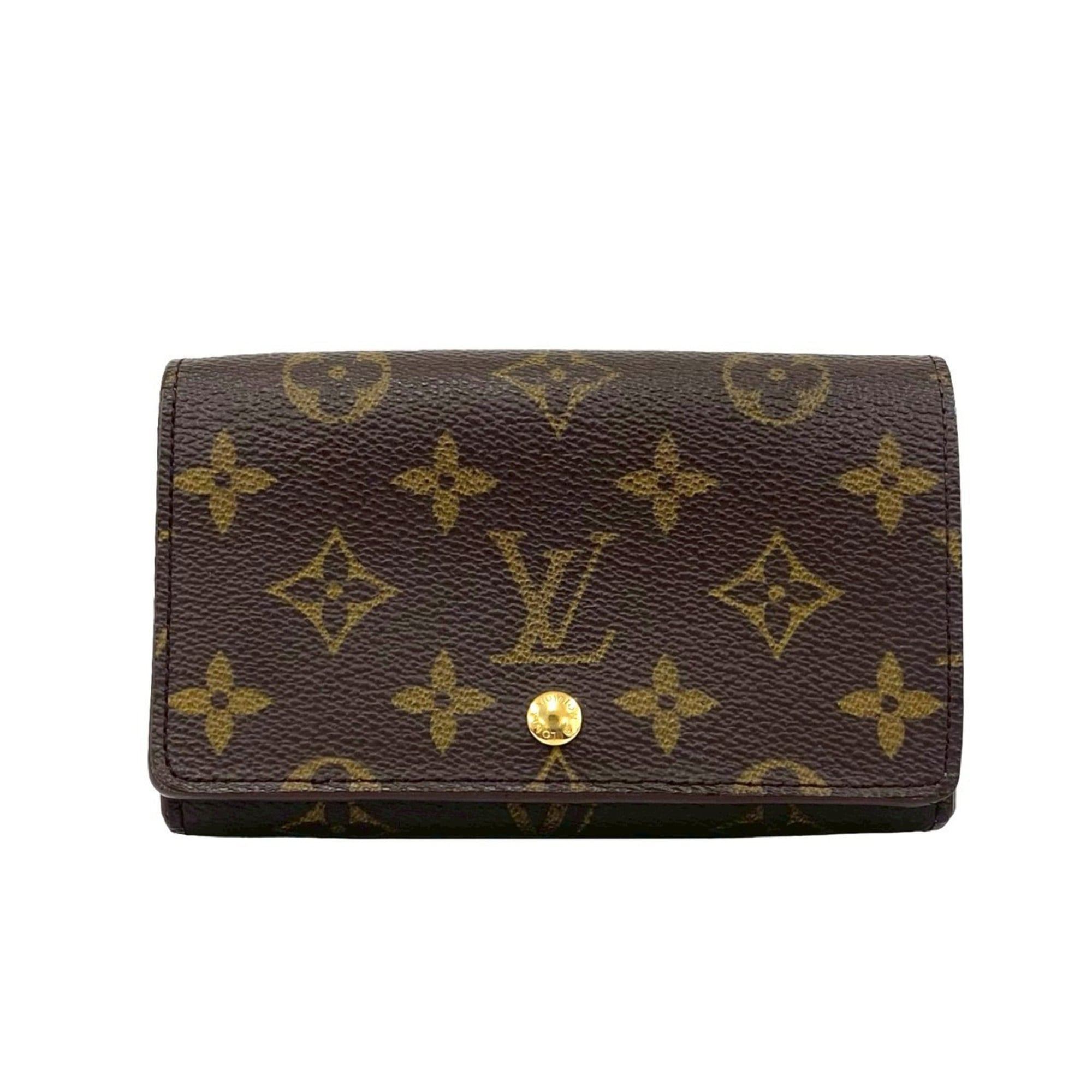 Louis Vuitton Brown Leather Pvc Wallet (Bi-Fold) (Pre-Owned)