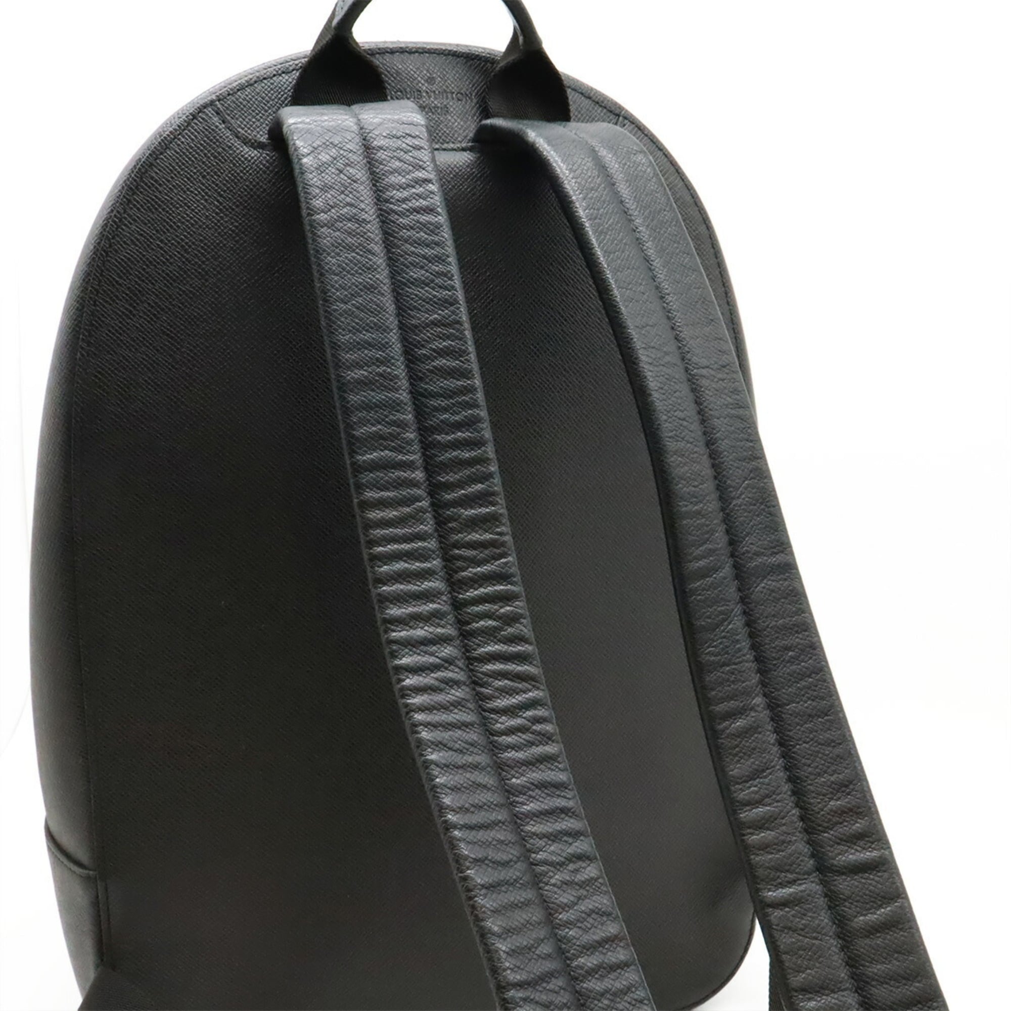 Louis Vuitton Black Noir Taiga Leather Backpack (Pre-Owned)