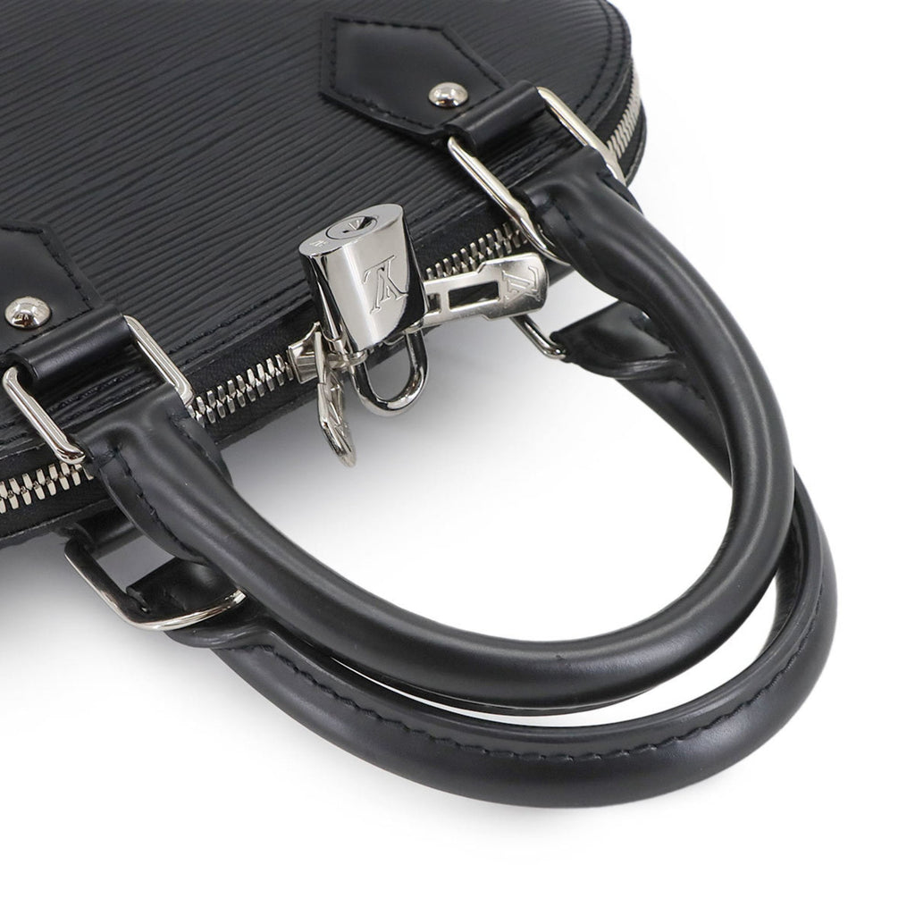 Louis Vuitton Noir Epi Leather Handbag Shoulder Bag (Pre-Owned)