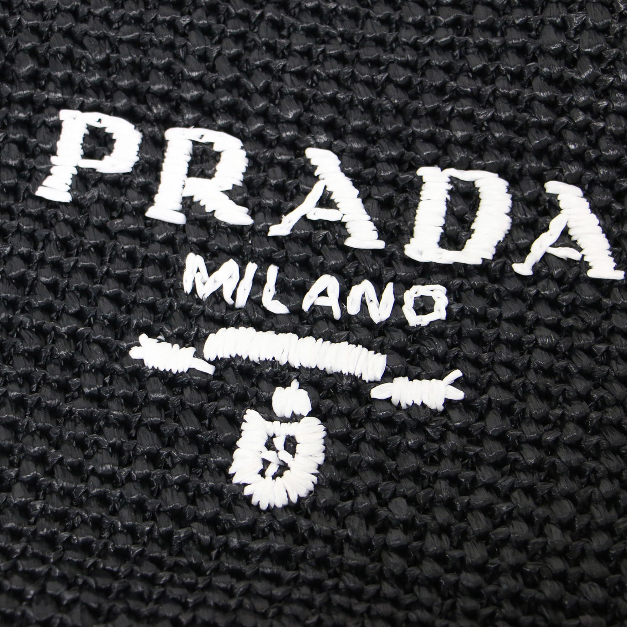 Prada Black Viscose Handbag Tote Bag (Pre-Owned)