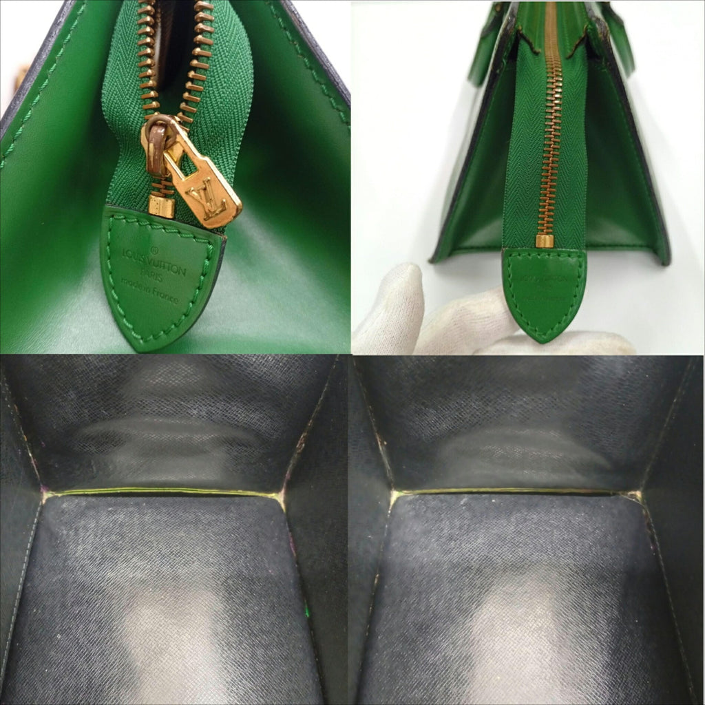 Louis Vuitton Borneo Green Green Epi Leather Handbag (Pre-Owned)