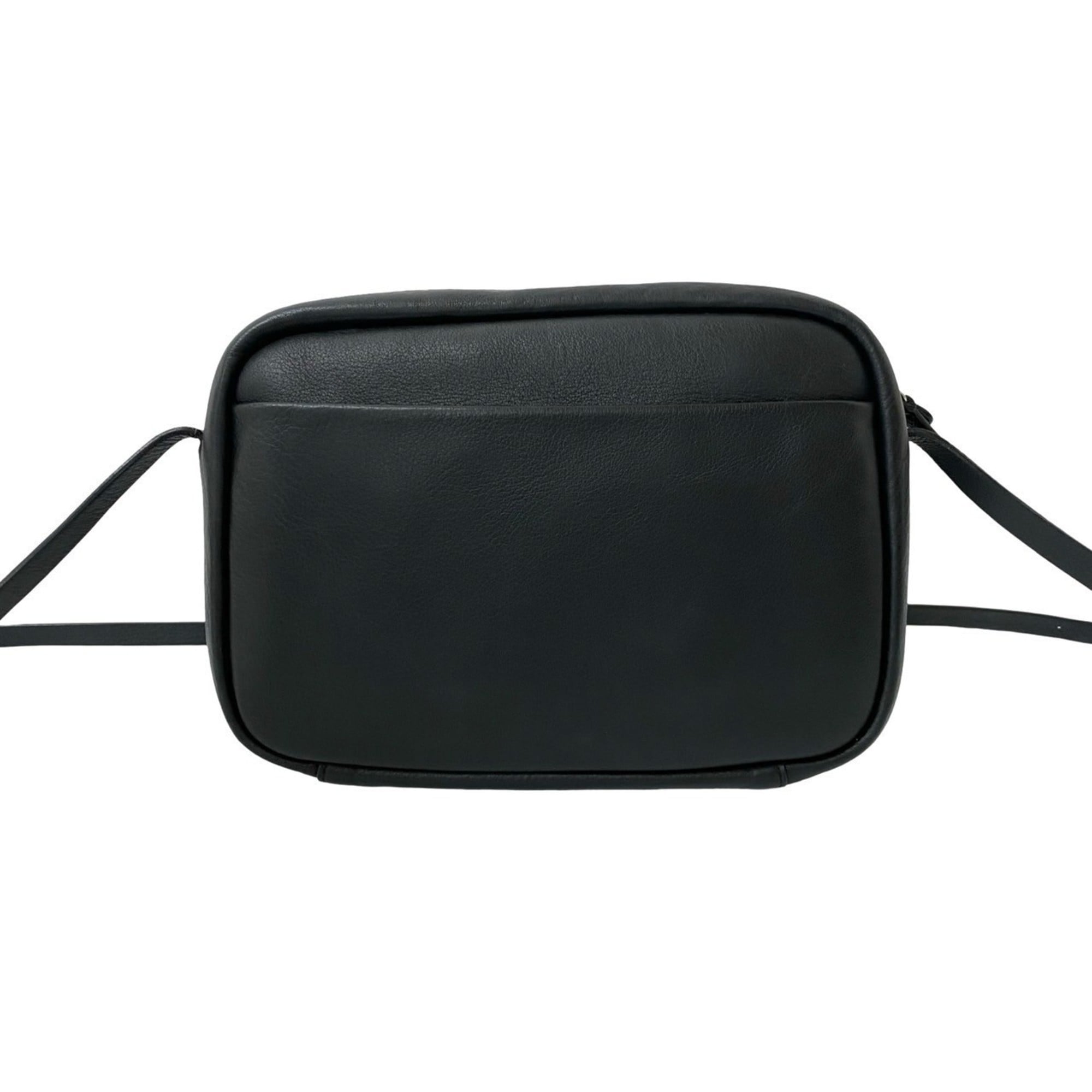 Balenciaga Black Leather Pochette Shoulder Bag (Pre-Owned)