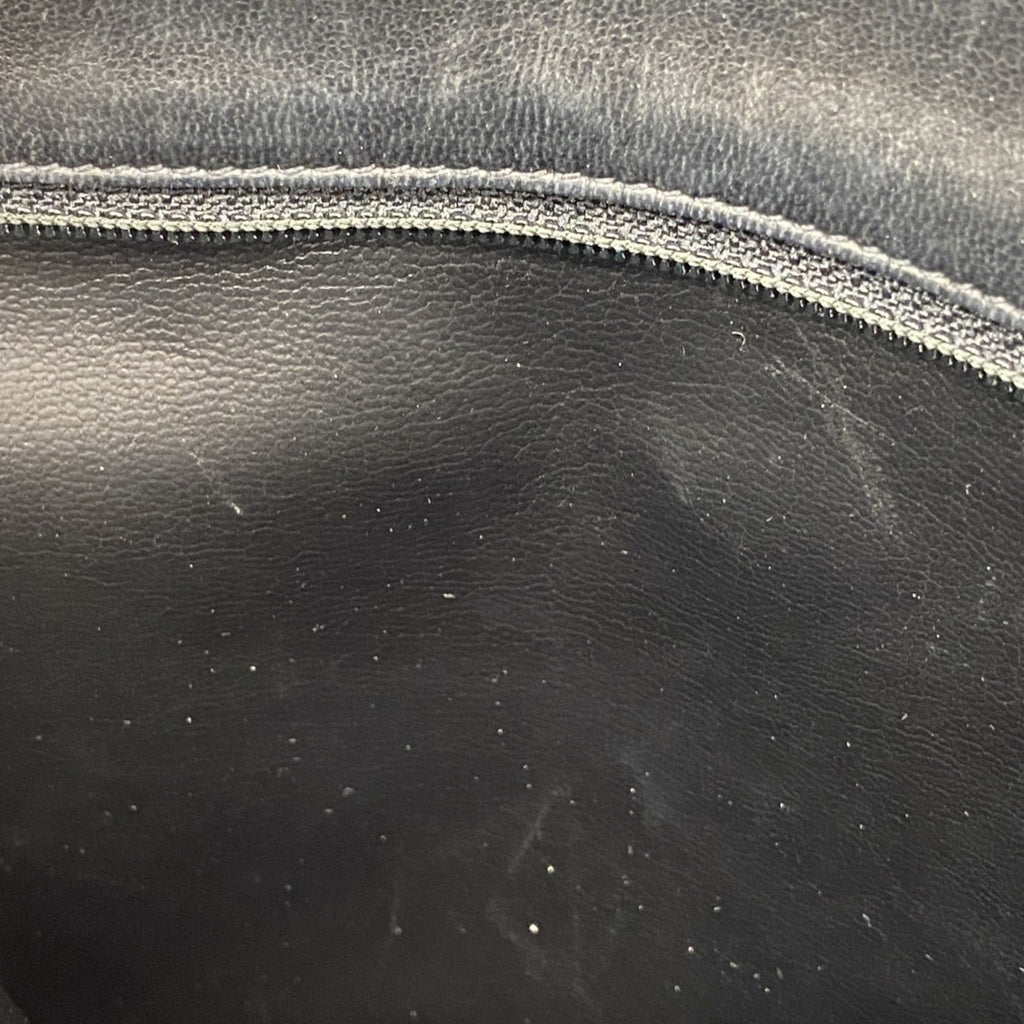Chanel Black Leather Satin Tote Bag (Pre-Owned)
