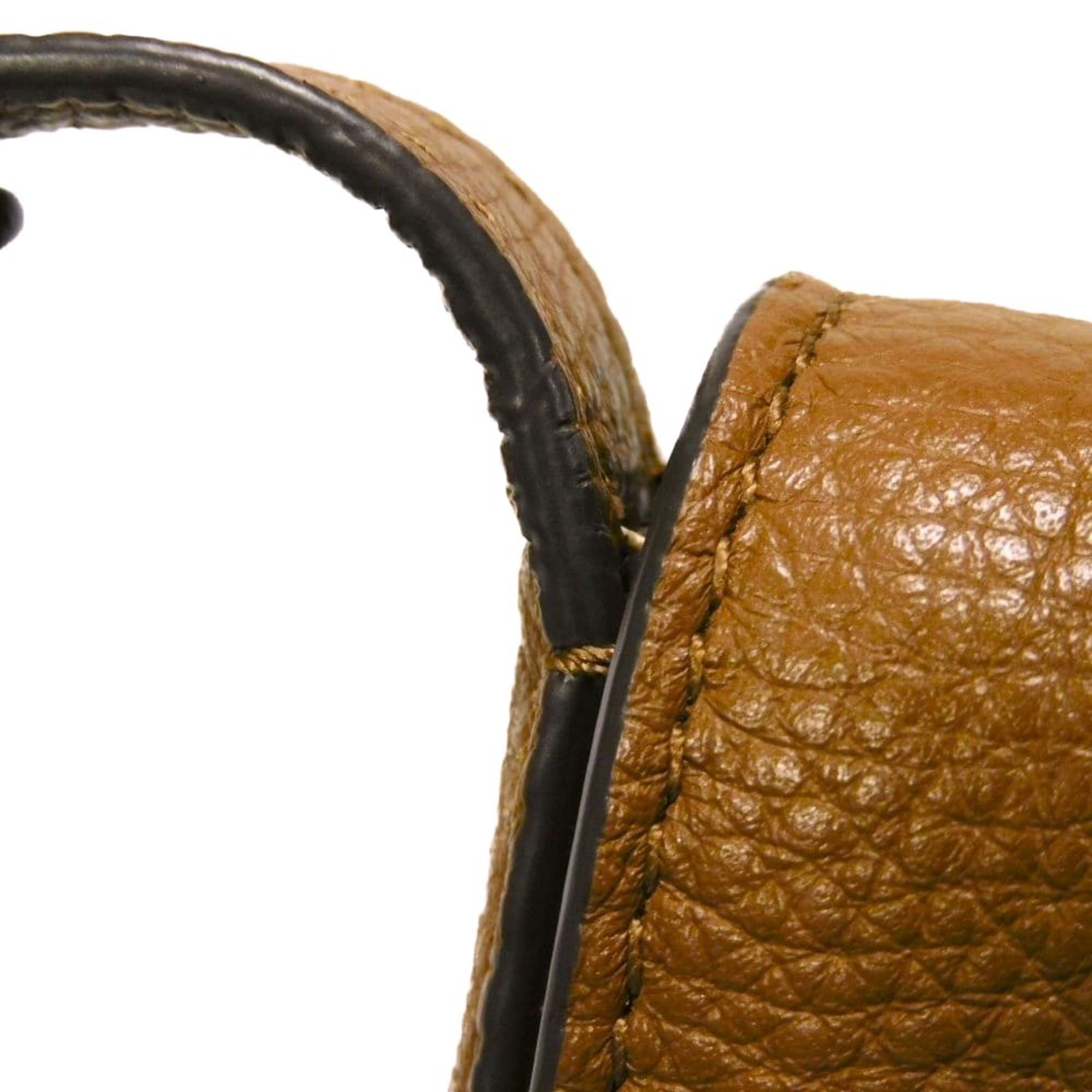 Tory Burch Brown Leather Pochette Shoulder Bag (Pre-Owned)