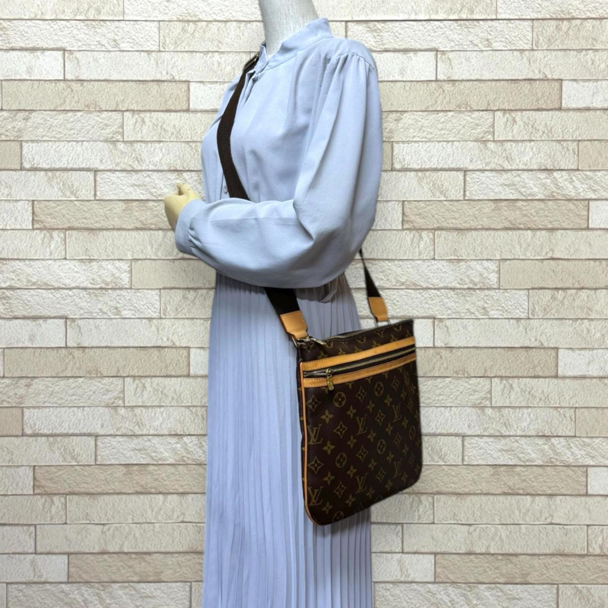 Louis Vuitton Brown Monogram Canvas Shoulder Bag (Pre-Owned)
