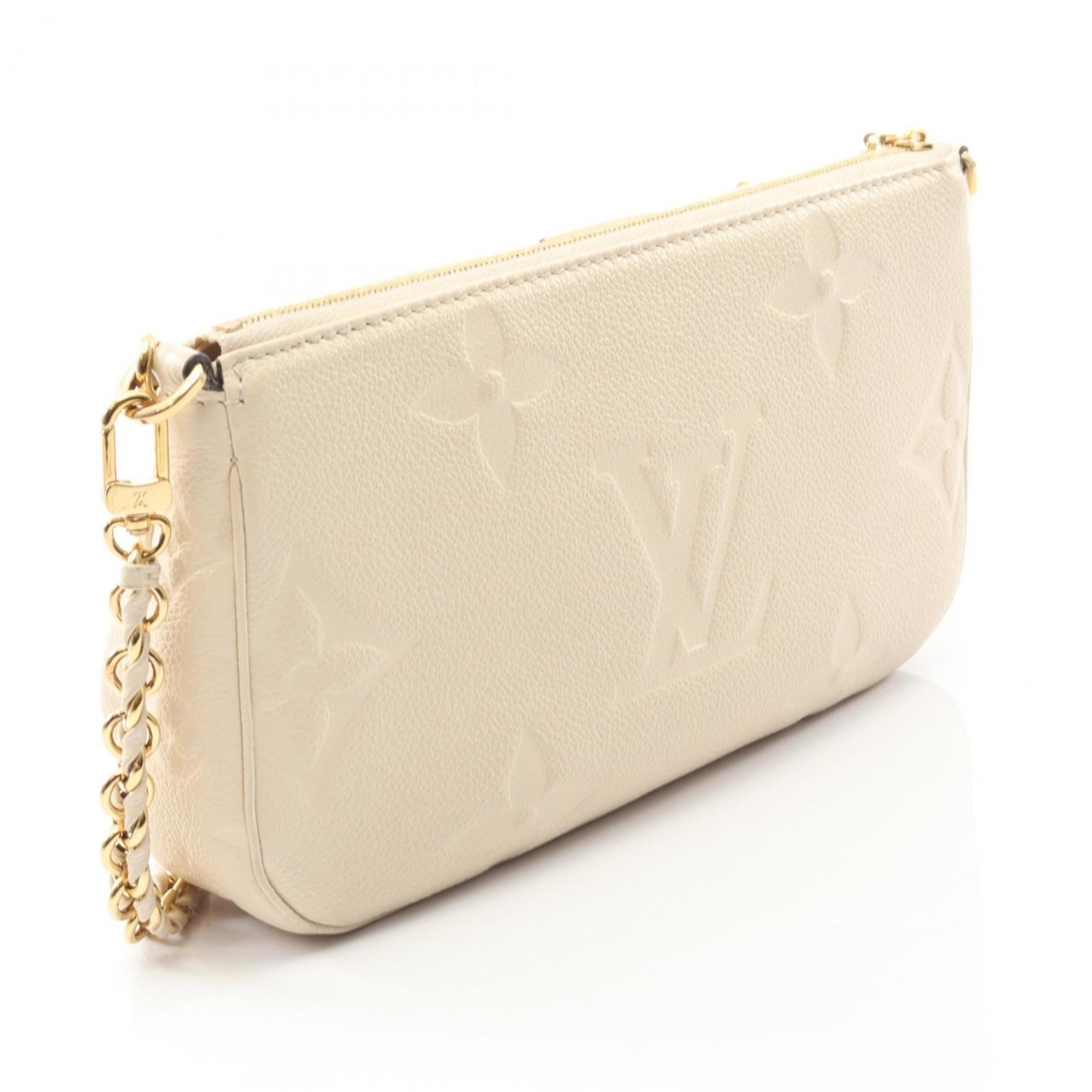 Louis Vuitton Ivory Leather Pochette Shoulder Bag (Pre-Owned)