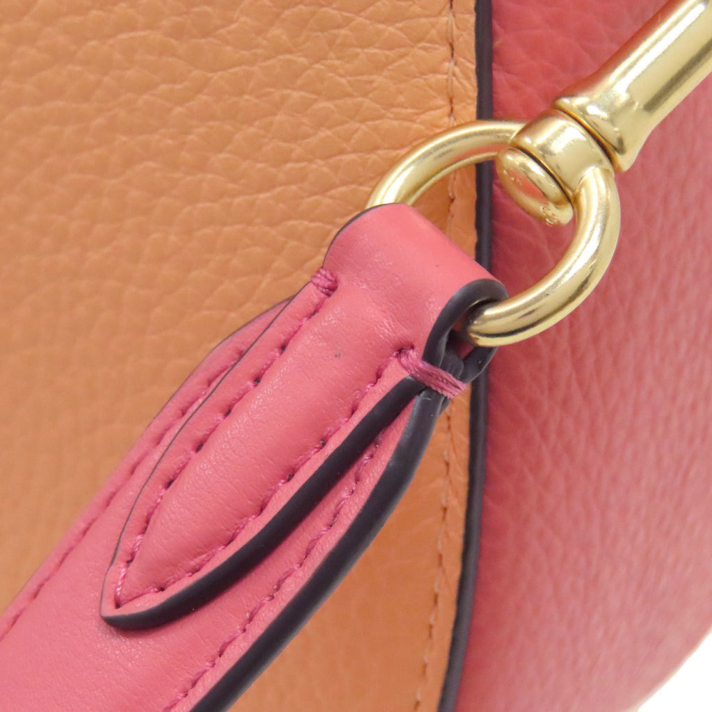 Coach Pink Leather Shoulder Bag (Pre-Owned)