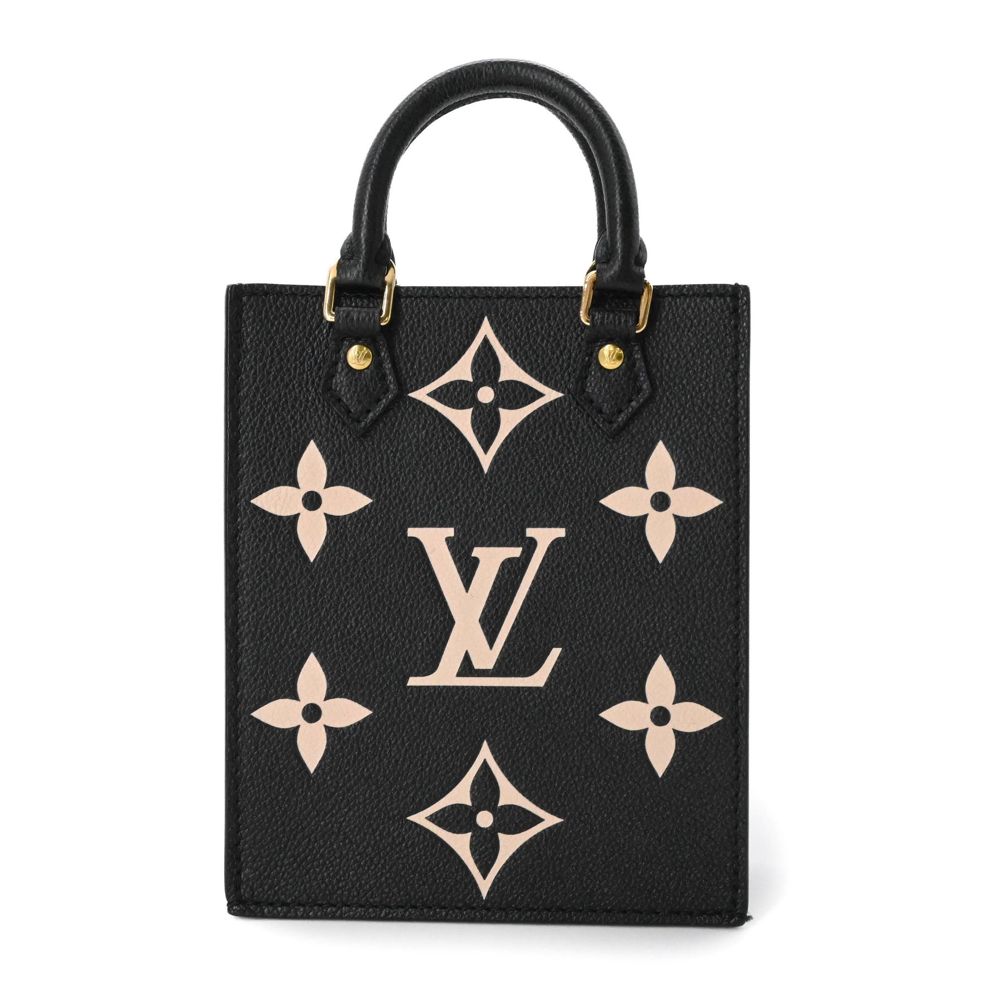 Louis Vuitton Black Noir Monogram Empreinte Leather Handbag (Pre-Owned)