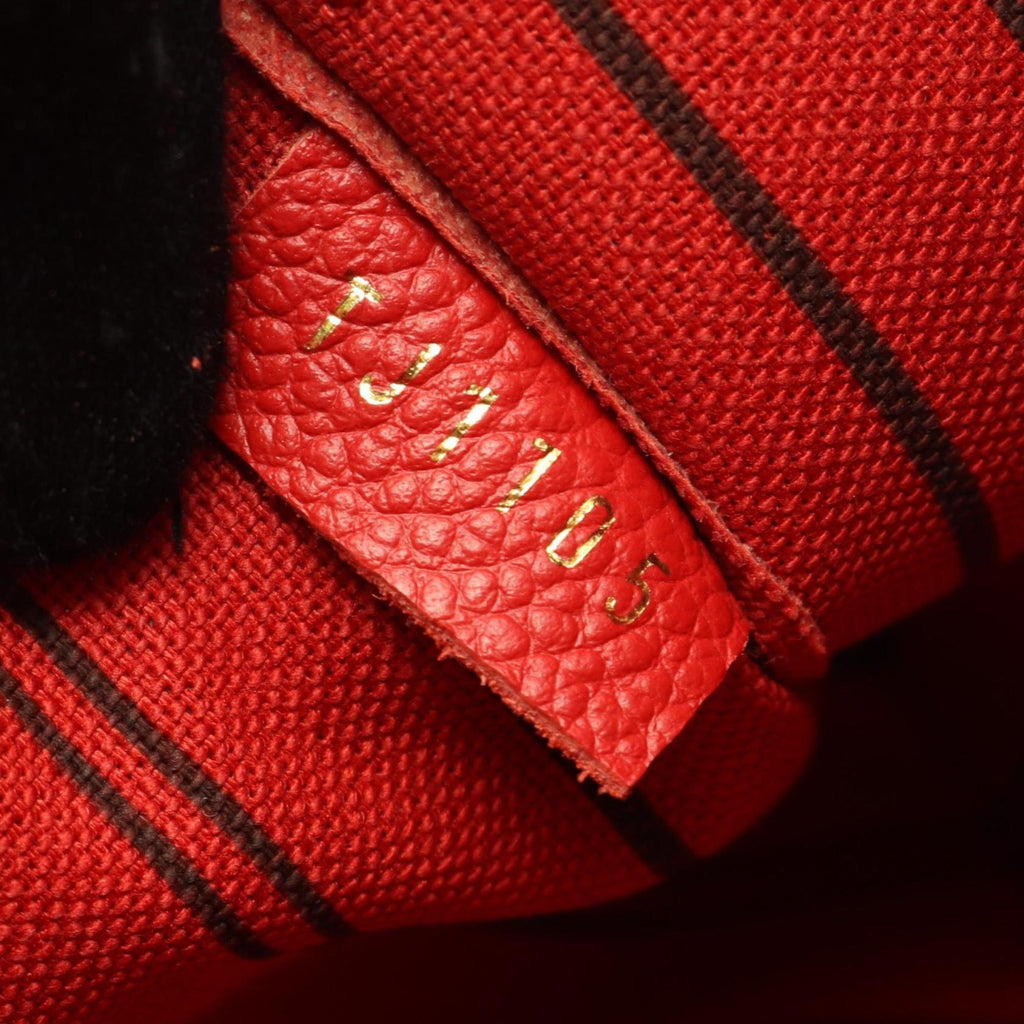 Louis Vuitton Red Color Monogram Empreinte Leather Handbag (Pre-Owned)