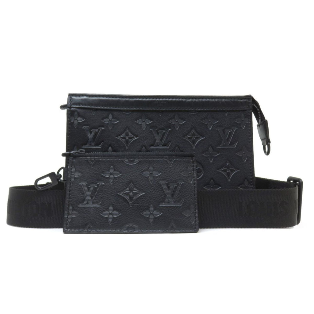 Louis Vuitton Black Monogram Shadow Shoulder Bag (Pre-Owned)