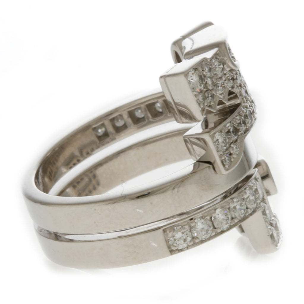 Cartier Silver White Gold (18K) Band Ring (Pre-Owned)