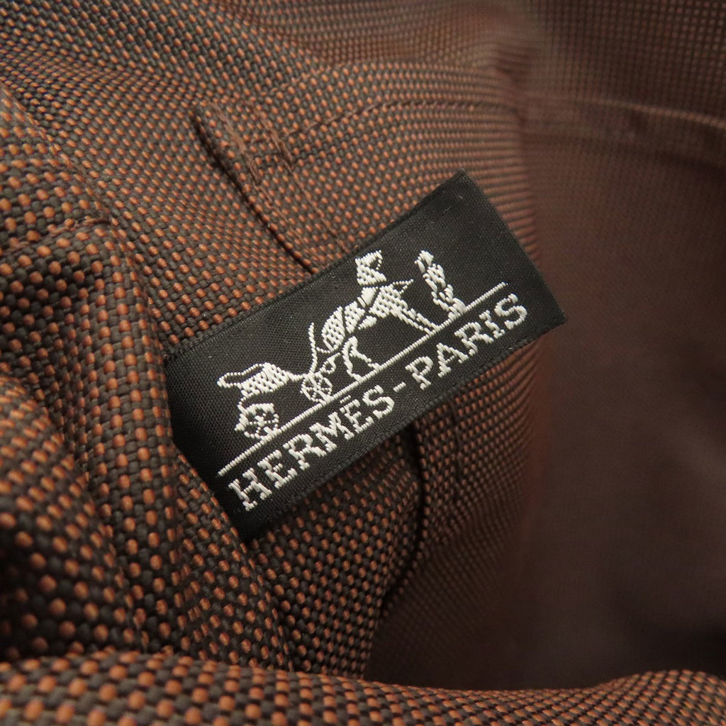 Hermes Brown Canvas Backpack (Pre-Owned)