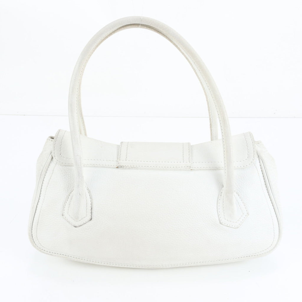 Celine White Leather Shoulder Bag (Pre-Owned)