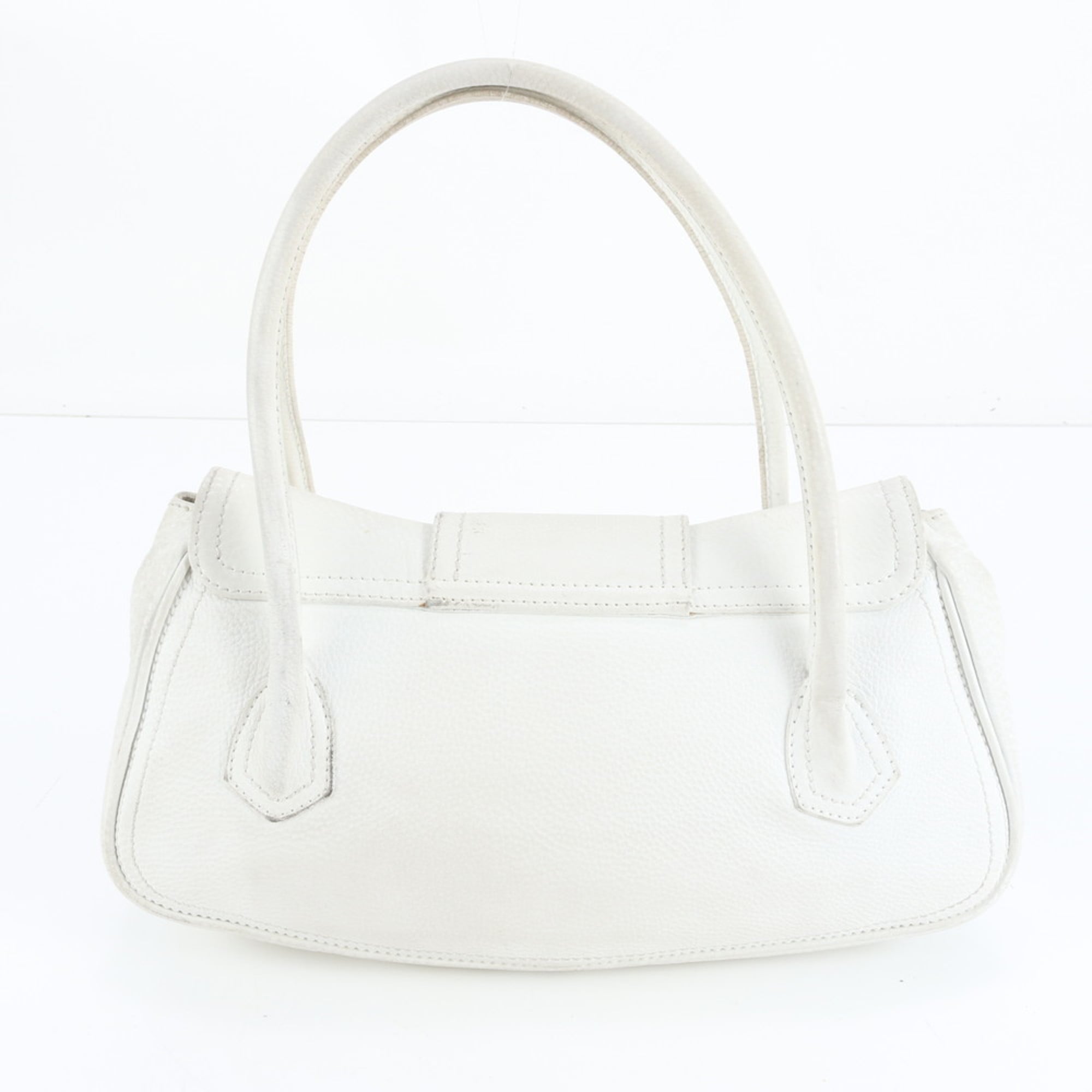Celine White Leather Shoulder Bag (Pre-Owned)