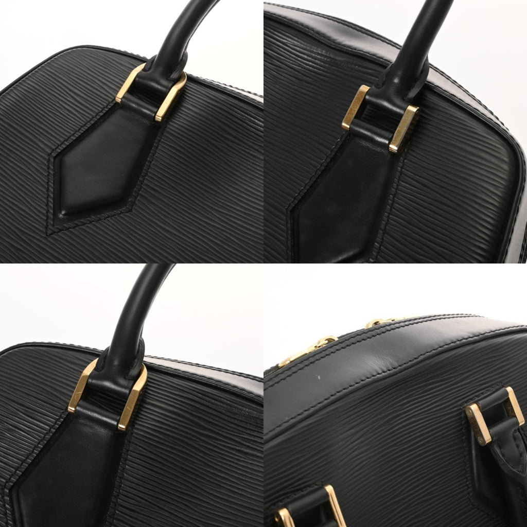 Louis Vuitton Black Leather Handbag (Pre-Owned)