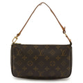 Louis Vuitton Brown Pvc Handbag Pochette Pouch (Pre-Owned)