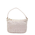 Chanel Pink Nylon Leather Shoulder Bag (Pre-Owned)