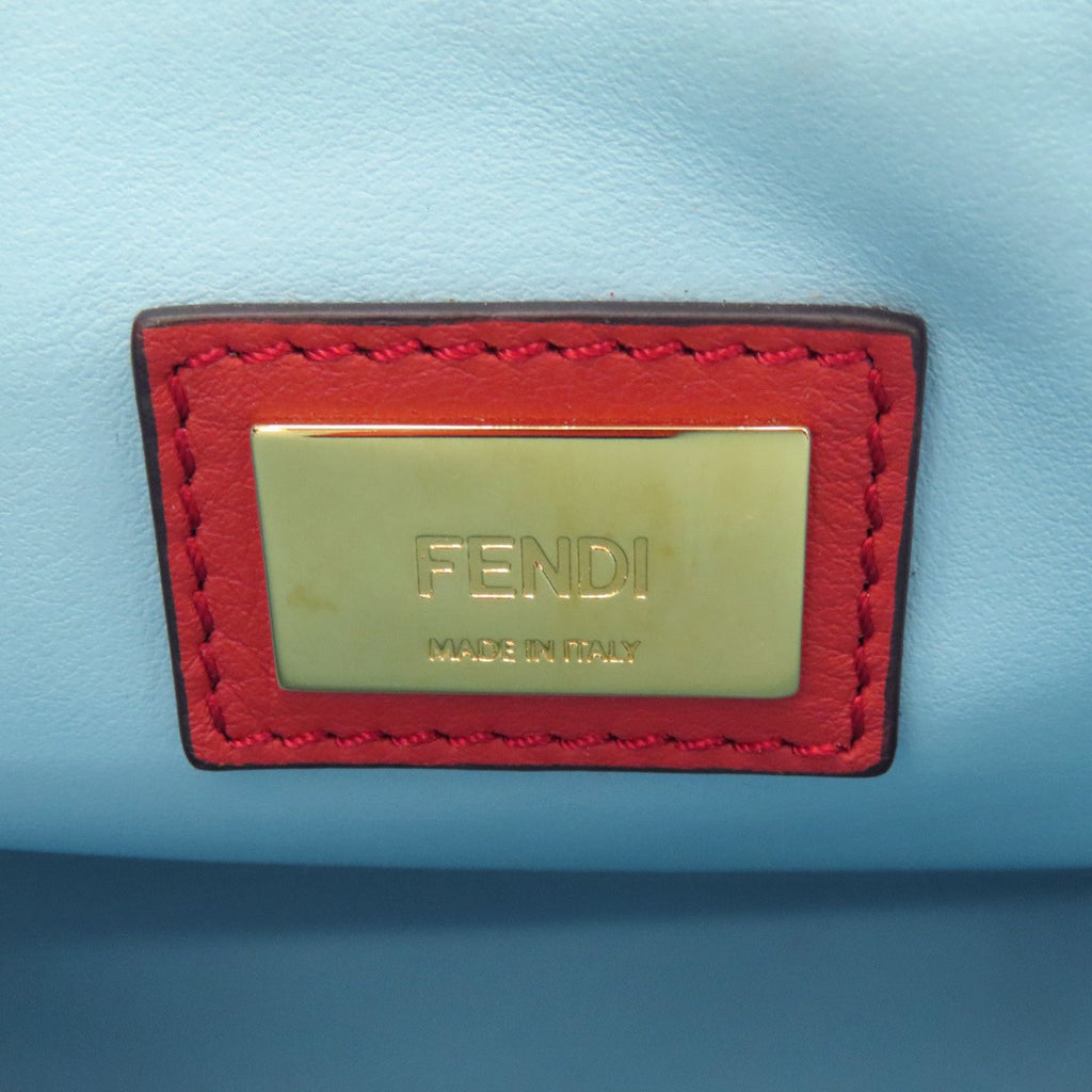 Fendi Red Color Leather Handbag (Pre-Owned)