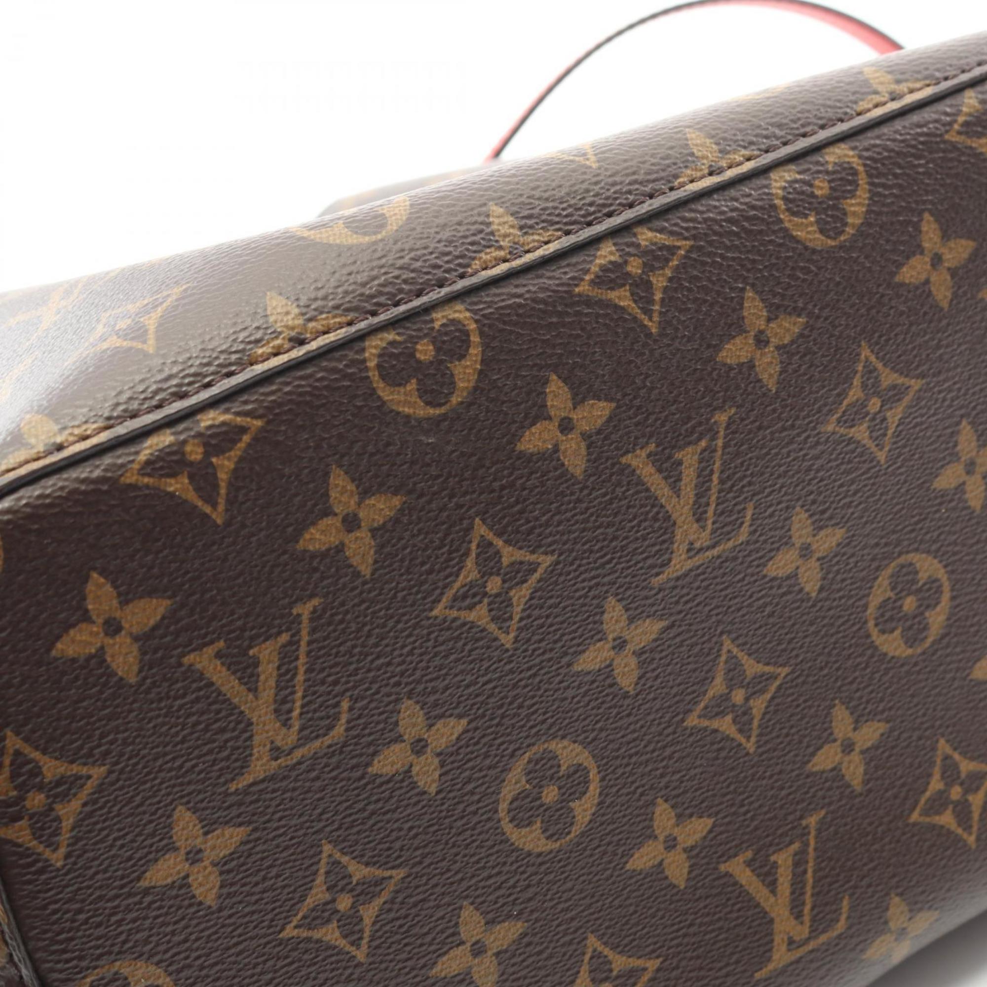Louis Vuitton Brown Coquelicots Red Color Coated Canvas Monogram Pvc Leather Shoulder Bag (Pre-Owned)