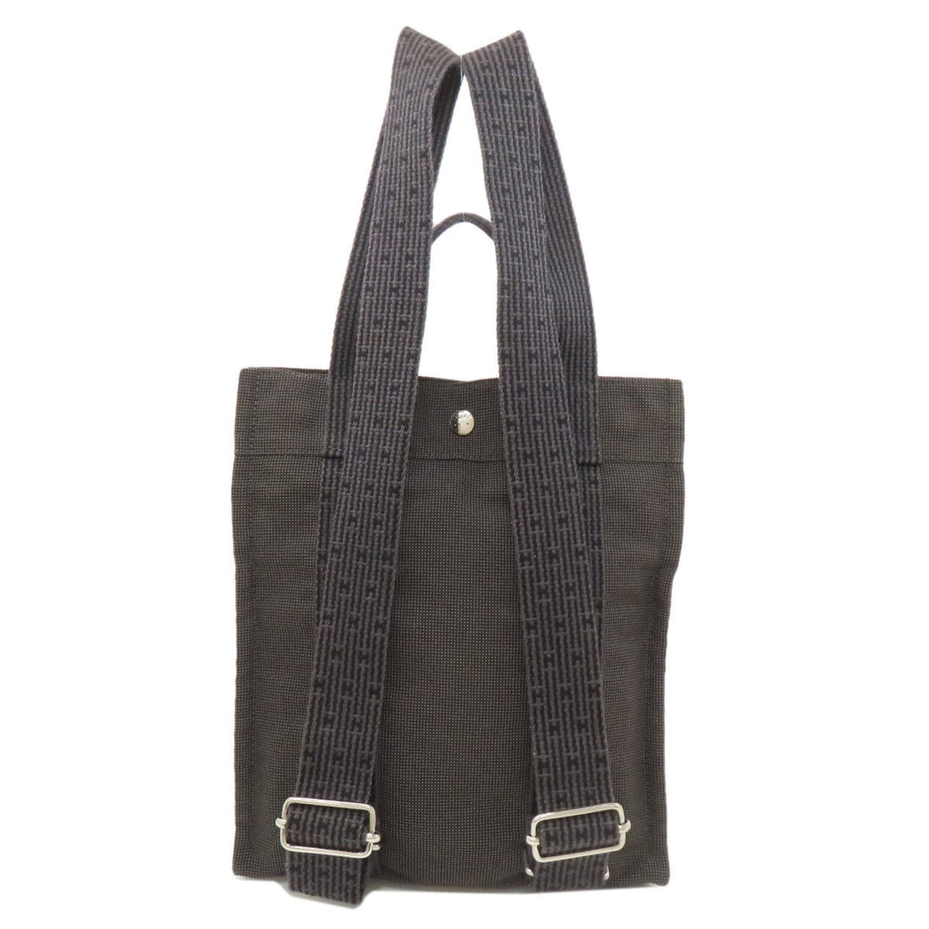 Hermes Gray Canvas Backpack (Pre-Owned)