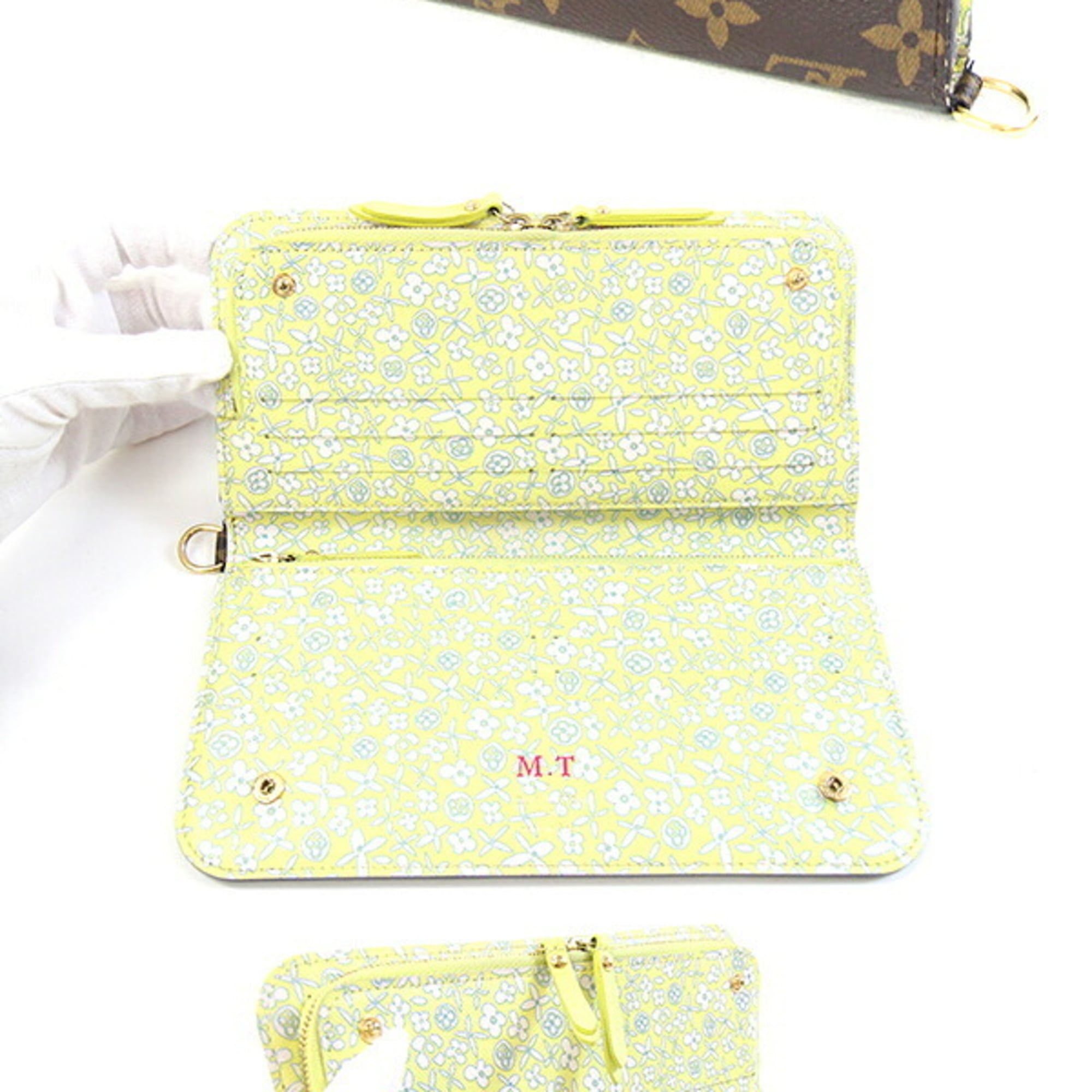 Louis Vuitton Monogram Vert Monogram Long Wallet (Bi-Fold) (Pre-Owned)