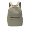 Louis Vuitton Brown Gray Canvas Leather Backpack (Pre-Owned)